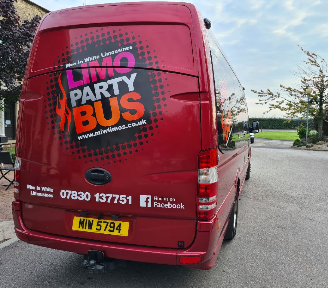 16 seater Limo party bus York